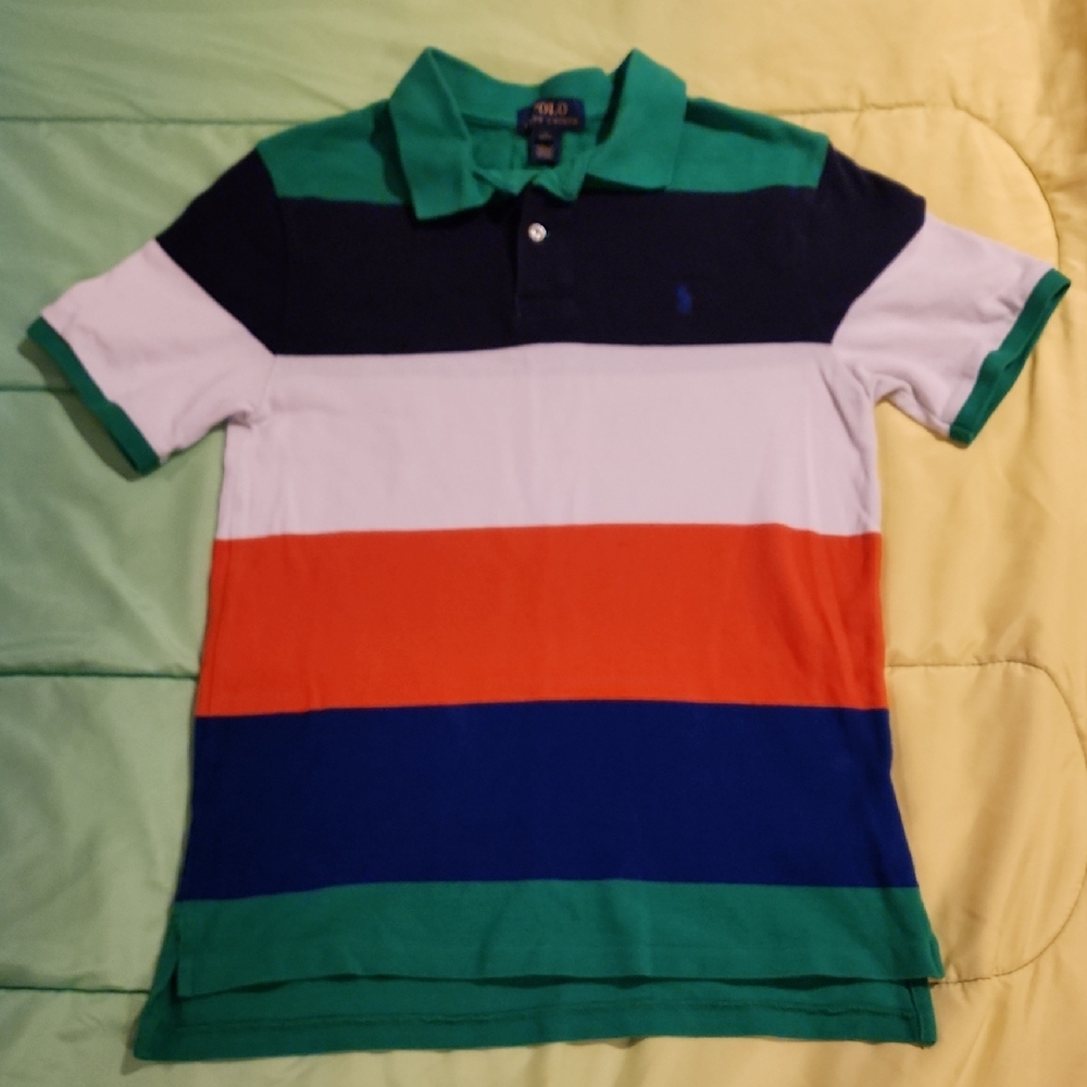 Polo by Ralph Lauren Green Knit Shirt Boys Size Large 14/16